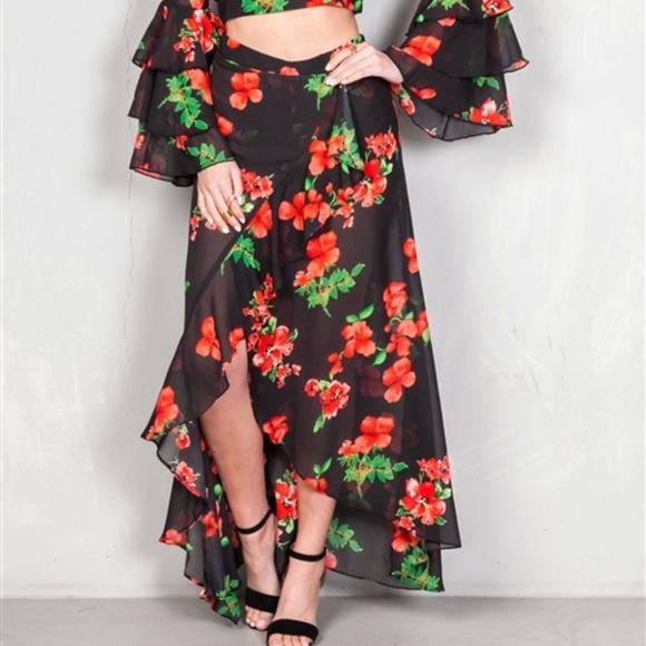 . Dresses & Skirts - SKIRT BOHO ROMANCE SKIRT SALSA DANCE
